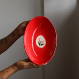 Oval serving bowl
