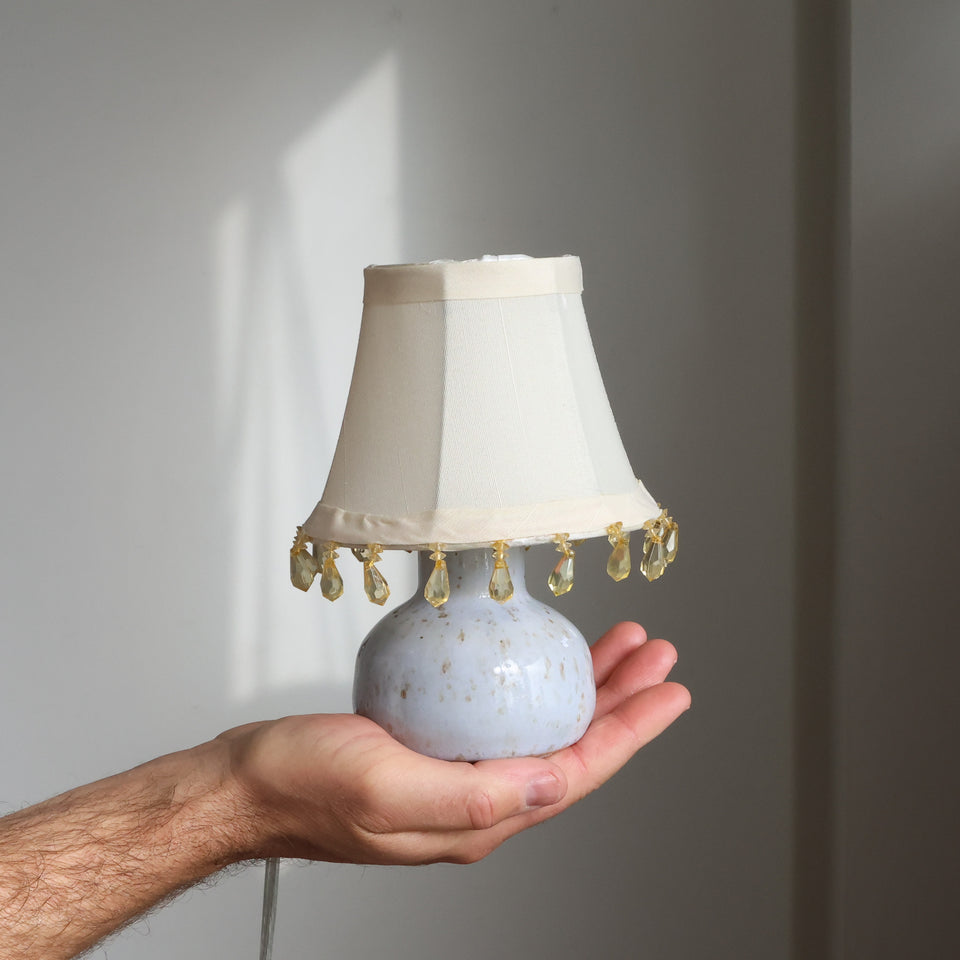 Baby blue mini lamp