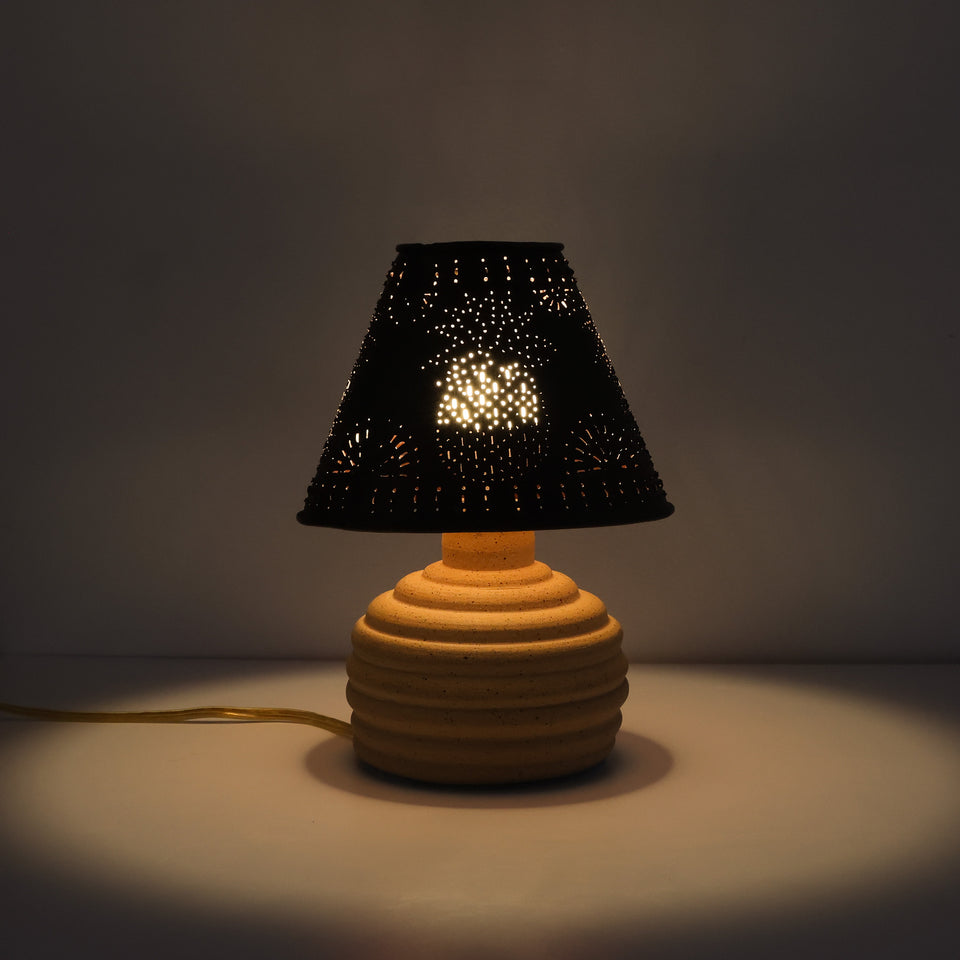 Tin pineapple lamp