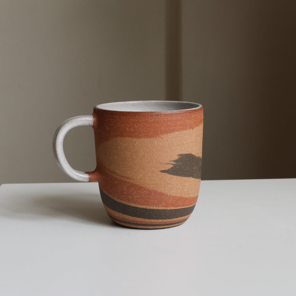 Three clay mug
