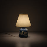 Blue swirl mini lamp