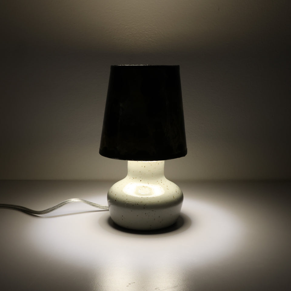 Cats eye grey mini lamp