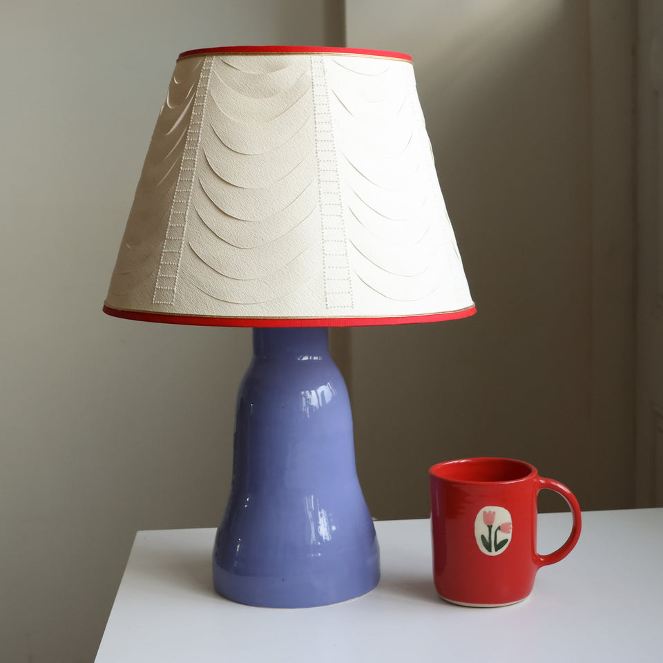 Table lamp: pierced paper