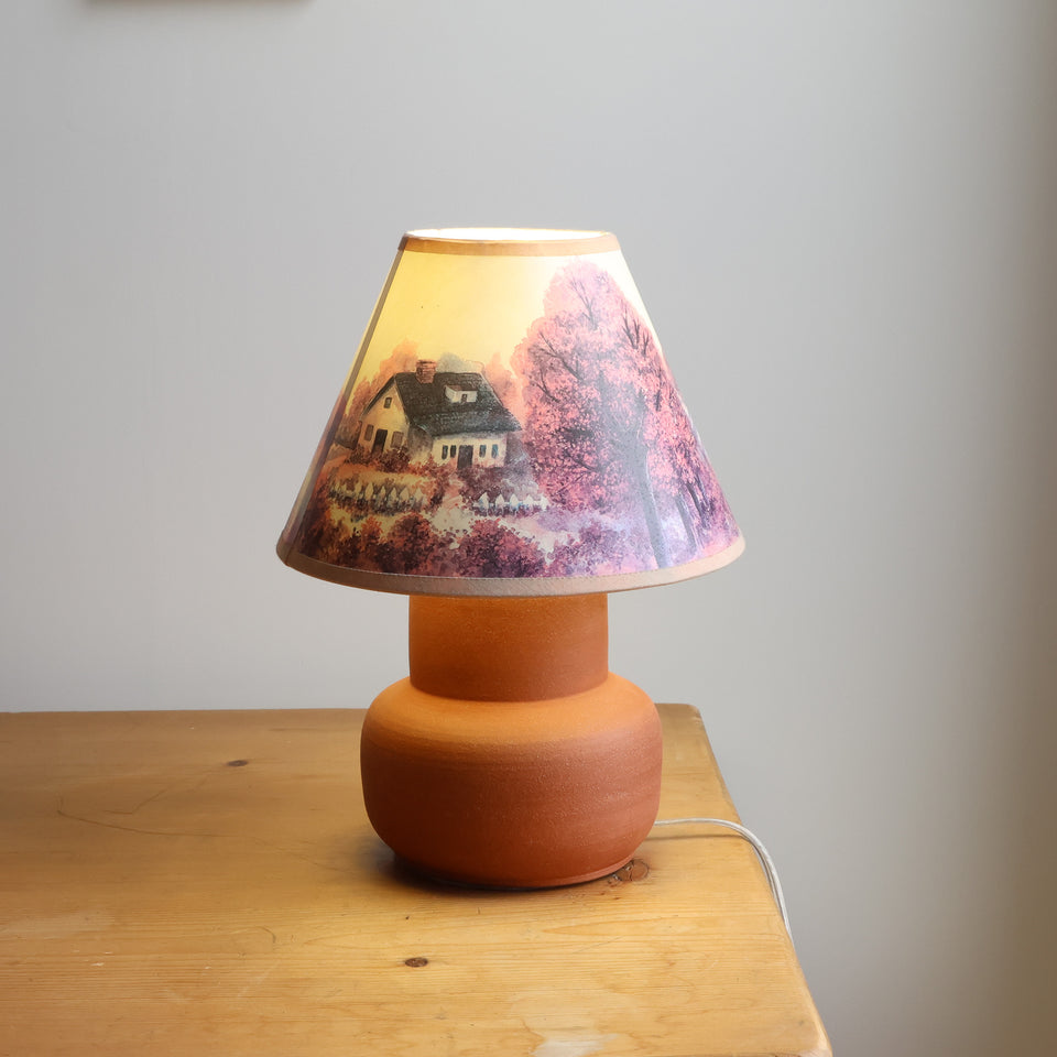 Table lamp: little house on the prairie