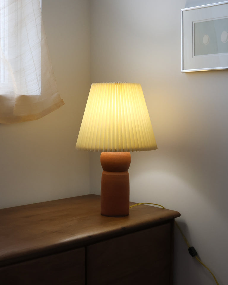 Table lamp: pedestal