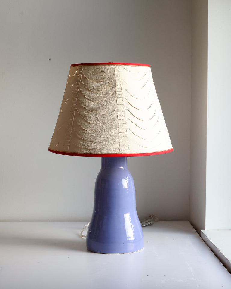 Table lamp: pierced paper