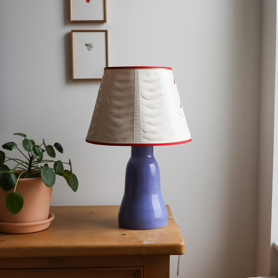 Table lamp: pierced paper