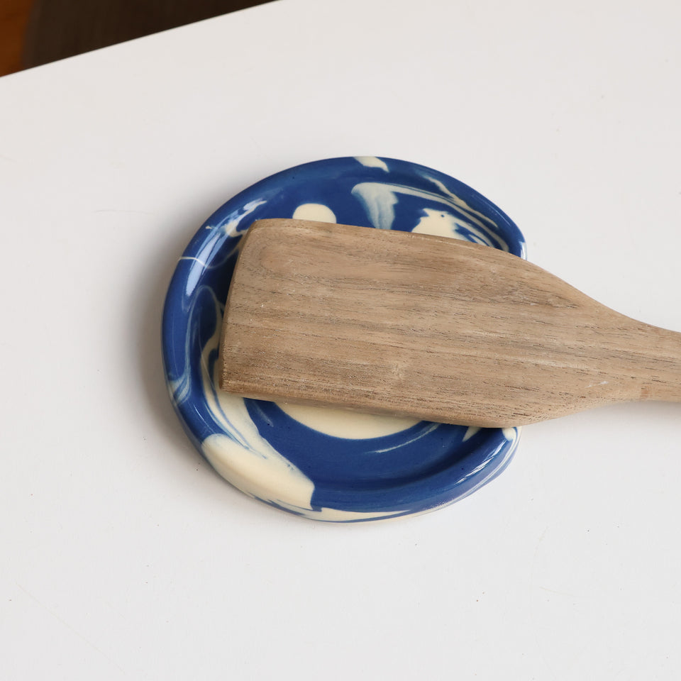Marbled spoon rest